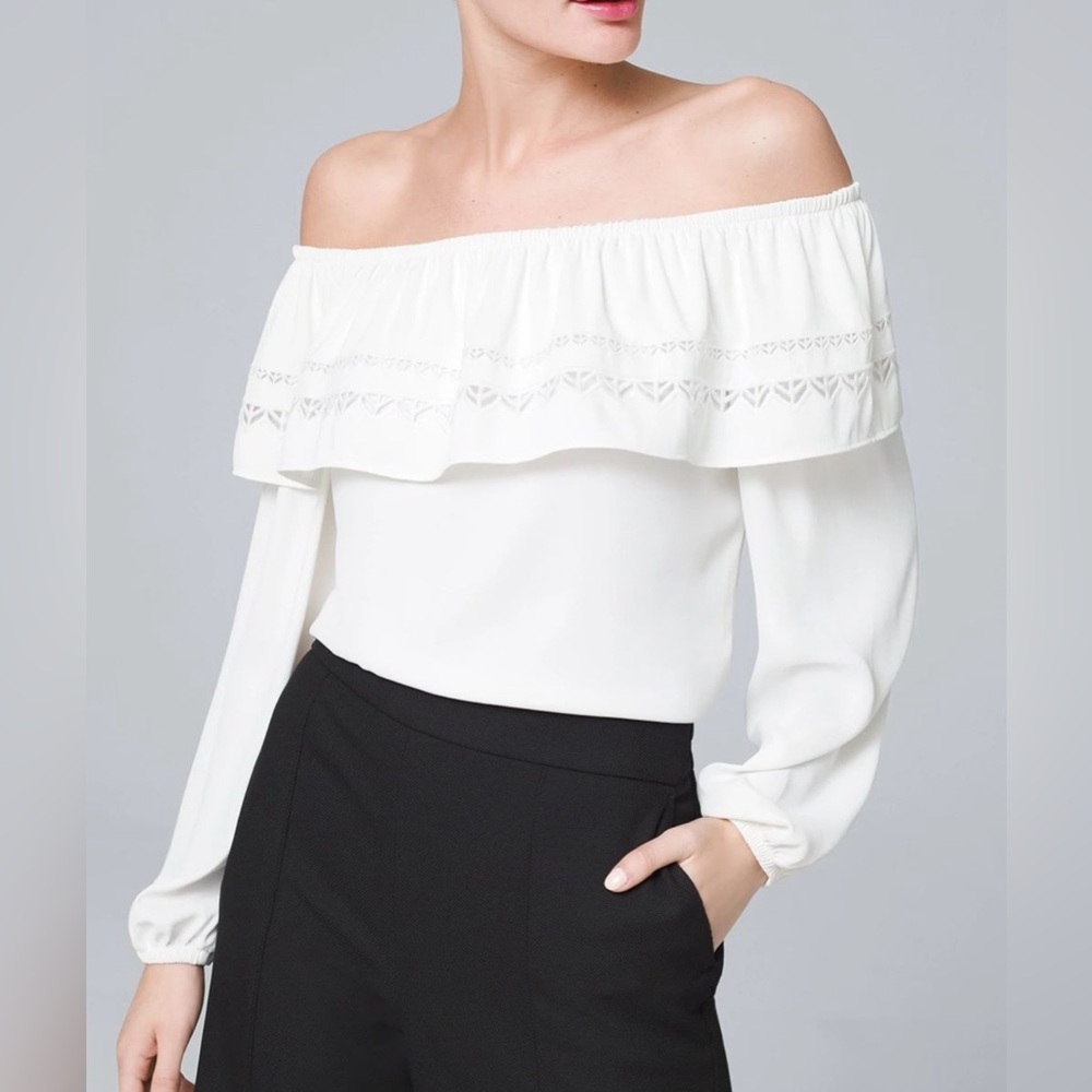 New White House Black Market Off-The-Shoulder Blouse